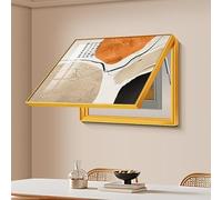 GUAWJRZDP Copri Cassaforte A Muro Copertura Decorativa, Copertura Quadro Elettrico Decorativa Nascondi, Scatola di Distribuzione Pittura Decorativa(Gold2,60x50CM/23.6x19.7in)