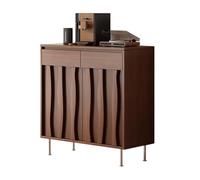 GUAWJRZDP Credenza Cucina, Credenza con Contenitore, Rustica Mobile Cucina con Ripiani Regolabili, Credenzas Per Ingresso con Tavolo da Buffet Per Sala da Pranzo(Brown,31.4x15.7x37.4in)