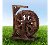 GUAWJRZDP Fontana A Ruota Idraulica, Fontana Rustica for Esterni, Fontana A Ruota in Legno for Esterni, Fontana con Ruote, Laghetto for Pesci con Giardino Roccioso(Diameter 20cm/7.8'')