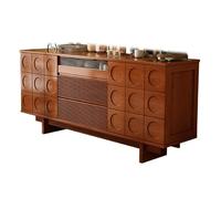 GUAWJRZDP Mobile Cucina Stile Fattoria, Credenza Cucina con Contenitore, Grandi Credenza Buffet, Tavolo da Bar In Legno Per Soggiorno, Cucina, Sala da Pranzo(Brown)