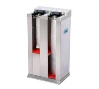 GUAWJRZDP Portaombrelli In Metallo, Avvolgitore Automatico Per Ombrelli Bagnati, Macchina Automatica Per L'imballaggio di Due Ombrelli con 200 Sacchetti, Per Hotel E Supermercati(Silver)