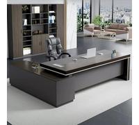 GUAWJRZDP Scrivania Direzionale con Mobile Contenitore, Scrivania Moderna | Grande postazione di lavoro manageriale for uffici domestici,scrivania resistente, gestione cavi(Color C-Right,220CM/86.6IN)