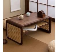 GUAWJRZDP Tavolino da Caffè A Due Livelli, Tavolino Basso In Rattan In Stile Giapponese, Ideale Per Sedersi A Terra, Tavolino Per Tatami, Adatto Per Soggiorno