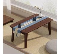 GUAWJRZDP Tavolino da Caffè Giapponese Pieghevole Quadrato, Tavolo Tatami In Bambù, Tavoli da Pranzo, Tavoli da Studio, Piccola Scrivania, Per Seduta Sul Pavimento(Brown,80x37x26cm/32x14.5x10'')