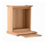 GUAWJRZDP Tavolo Altare da Parete, Tavolo da Altare, Tavolos da tè Buddista, Tavolos da Preghiera, Supporto per Offerte in bambù con Cassetto Telescopico(Natural,20x14.1x24'')