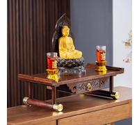 GUAWJRZDP Tavolo da Altare, Tavolo da Preghiera, Tavolo da Meditazione, Tavoli con Piedistallo per Esposizione di Guanyin, Nicchia per Offerte Buddiste in bambù(60x25x15cm/23.6"x9.8"x5.9")