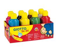 GUAZZO SUPER PAINT 250 ML ASSORTIMENTO 8 FLACONI COLORI GIOTTO BE BÈ ARTISTICO