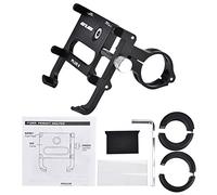 GUB Mountian Bike Phone Mount, Manubrio Bici da Strada Supporto Culla o Mountain Bike Moto, iPhone Android Tutti Gli Smartphone(Black)