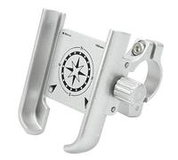 GUB-P40 Supporto per Telefono da Ciclismo, Design a Forma di L Super Solido, Supporto Regolabile a 360 ° per Scooter per Moto per iPhone Samsung e Smartphone da 31,8 mm(Argento)