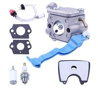 Gubeter Carburatore Tune Up Kit Filtro Carburante, per soffiatore per Foglie per Husqvarna 125B 125Bx 125Bvx, per Zama C1Q-W37