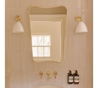 Applique GUBI Bestlite BL7 Bianco Opaco e Ottone