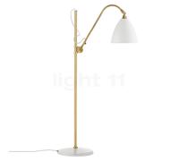 Gubi BL3 Lampada da terra, ottone/bianco opaco - ø21 cm