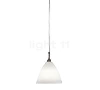 Gubi BL9 Lampada a sospensione, nero/porcellana - ø16 cm