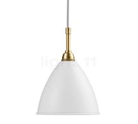 Gubi BL9 Lampada a sospensione, ottone/bianco - ø40 cm