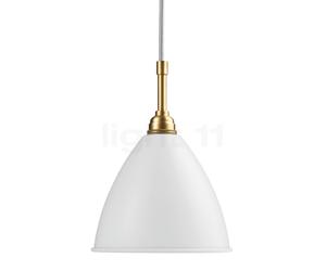 Gubi BL9 Lampada a sospensione, ottone/bianco - ø40 cm