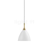 Gubi BL9 Lampada a sospensione, ottone/bianco opaco - ø16 cm