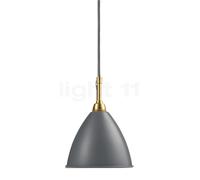 Gubi BL9 Lampada a sospensione, ottone/grigio - ø21 cm