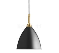Gubi BL9 Lampada a sospensione, ottone/nero - ø40 cm