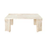 GUBI Doric Tavolino Quadrato 80 x 80 cm Bianco Neutro