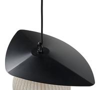 Gubi Lampada a sospensione da esterno Satellite, 45x27 cm, nero/bianco crema GUBI