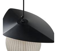 Gubi Lampada a sospensione da esterno Satellite, 57x36 cm, nero/bianco GUBI
