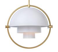 Gubi lampada a sospensione Lite, Ø 36 cm, ottone/bianco GUBI