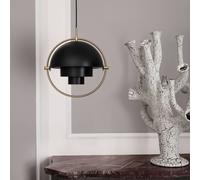Gubi lampada a sospensione Lite, Ø 36 cm, ottone/nero GUBI