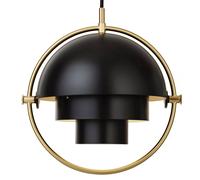 GUBI Multi-Lite Lampadario Ottone E Nero Piccolo