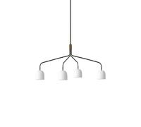 Gubi Lampadario Howard a 4 luci 134x103 cm bianco/gunmetal 10057589