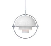 GUBI Multi-Lite Lampadario Cromo E Bianco