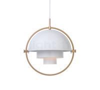 GUBI Multi-Lite Lampadario Ottone E Bianco