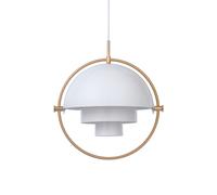 GUBI Multi-Lite Lampadario Ottone E Bianco