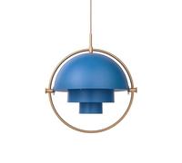 GUBI Multi-Lite Lampadario Ottone E Blu