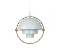 GUBI Multi-Lite Lampadario Ottone E Grigio