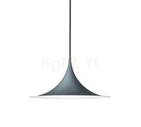 Gubi Semi Lampada a sospensione, antracite - ø47 cm