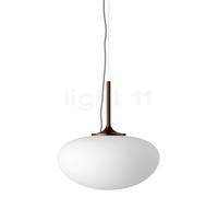 Gubi Stemlite Lampada a sospensione, satinato/rosso - ø38 cm