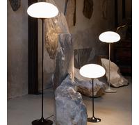 GUBI Stemlite lampada da tavolo, nero-cromo, 70 cm GUBI