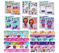 GUBOOM Bomboniere per Feste Gabby's Dollhouse, 12 Pezzi Bracciali Gabby's Dollhouse Slap, 12 Pezzi Adesivi, Bomboniere Compleanno Gabby's Dollhouse, Gabby's Dollhouse Regalo di Compleanno per Bambini