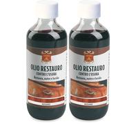Gubra Olio Restauratore Flacone Mogano 200ml (Confezione da 2)