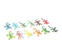 Gucagle 12 pezzi in plastica morbida lucertola rettile modello giocattolo set realistico vivido animale educativo figure per bambini piccoli amanti degli animali colore misto 5 8 cm