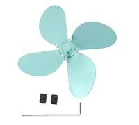 Gucagle Accessori per stufe a legna ad alta efficienza in lega di alluminio a 4 pale del ventilatore per camino per la circolazione del riscaldamento Resistente al calore durevole