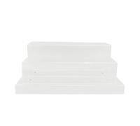 Gucagle Alzate per espositori in acrilico Trasparenti Portabottiglie da bar a 3 livelli Scaffale per bottiglie di liquore Espositore per cupcake Organizzatore da tavolo per vendita al