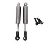 Gucagle Ammortizzatore posteriore per auto RC, lega di alluminio ad alte prestazioni, superficie anodizzata lavorata a CNC, 82 mm, per auto RC in scala 1:14, azzurro, rosso, titanio, (Colore titanio