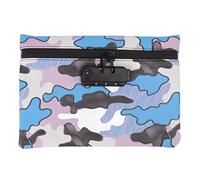 Gucagle Borsa per set da fumo a prova di odore, borsa da trasporto in pelle PU con chiusura a combinazione per viaggi, campeggio, escursionismo, attività all'aperto