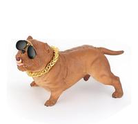 Gucagle Cane Auto Cruscotto Ornamento Alla Moda Divertente Marrone Simpatico Cane Auto Interni Decorazione Della Casa Accessori Materiale In Resina 7x14.5x6.5cm