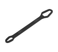 Gucagle Chiave autoserrante a doppia estremità Chiave autoserrante multifunzionale regolabile da 8 a 22 mm per riparazioni auto Ingegneria meccanica Riparazione macchine Acciaio al cromo (Nera)