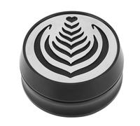 Gucagle Distributore di caffè da 58 mm Strumento di distribuzione del caffè dal design cavo a forma di cuore in acciaio inossidabile regolabile in altezza per baristi con macchina per (Nera)