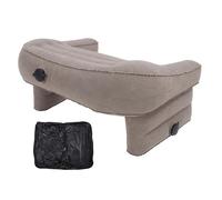 Gucagle Inflatable Reading Pillow Adjustable Height Comfortable Foldable Lap Desk Pillow for Working Gaming Writing at Home or Travel PVC Velvet 22x16.5x13.8in 33.65oz (Grigio)
