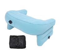 Gucagle Inflatable Reading Pillow Adjustable Height Comfortable Foldable Lap Desk Pillow for Working Gaming Writing at Home or Travel PVC Velvet 22x16.5x13.8in 33.65oz (Blu)
