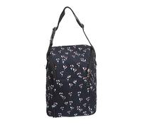 Gucagle Insulated Baby Bottle Bag Large Capacity Waterproof Thermal Insulated Breastmilk Storage Bag for Traveling Outdoors Black Floral Pattern Polyester Nylon Material
